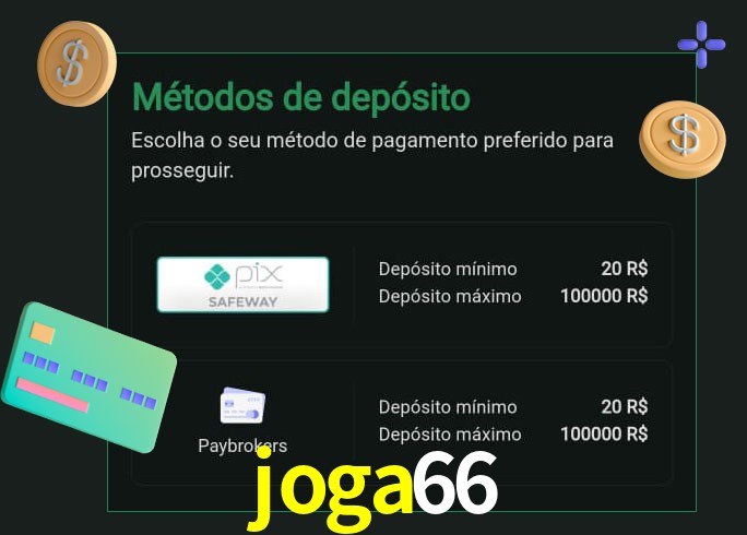 O cassino joga66 oferece uma grande variedade de métodos de pagamento